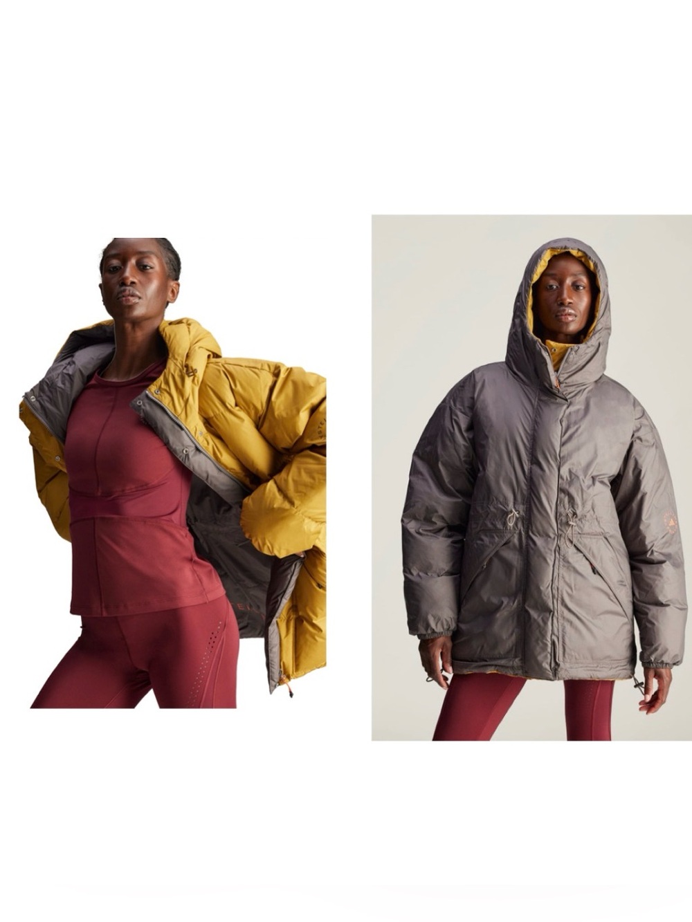 Adidas Stella McCartney Reversible puffer jacket • Small